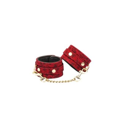 Kinbaku Ukiyoe Luxury Red Rosy Handcuffs