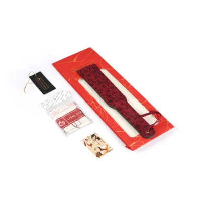 Kinbaku Ukiyoe Luxury Red Rosy Paddle - Unboxed